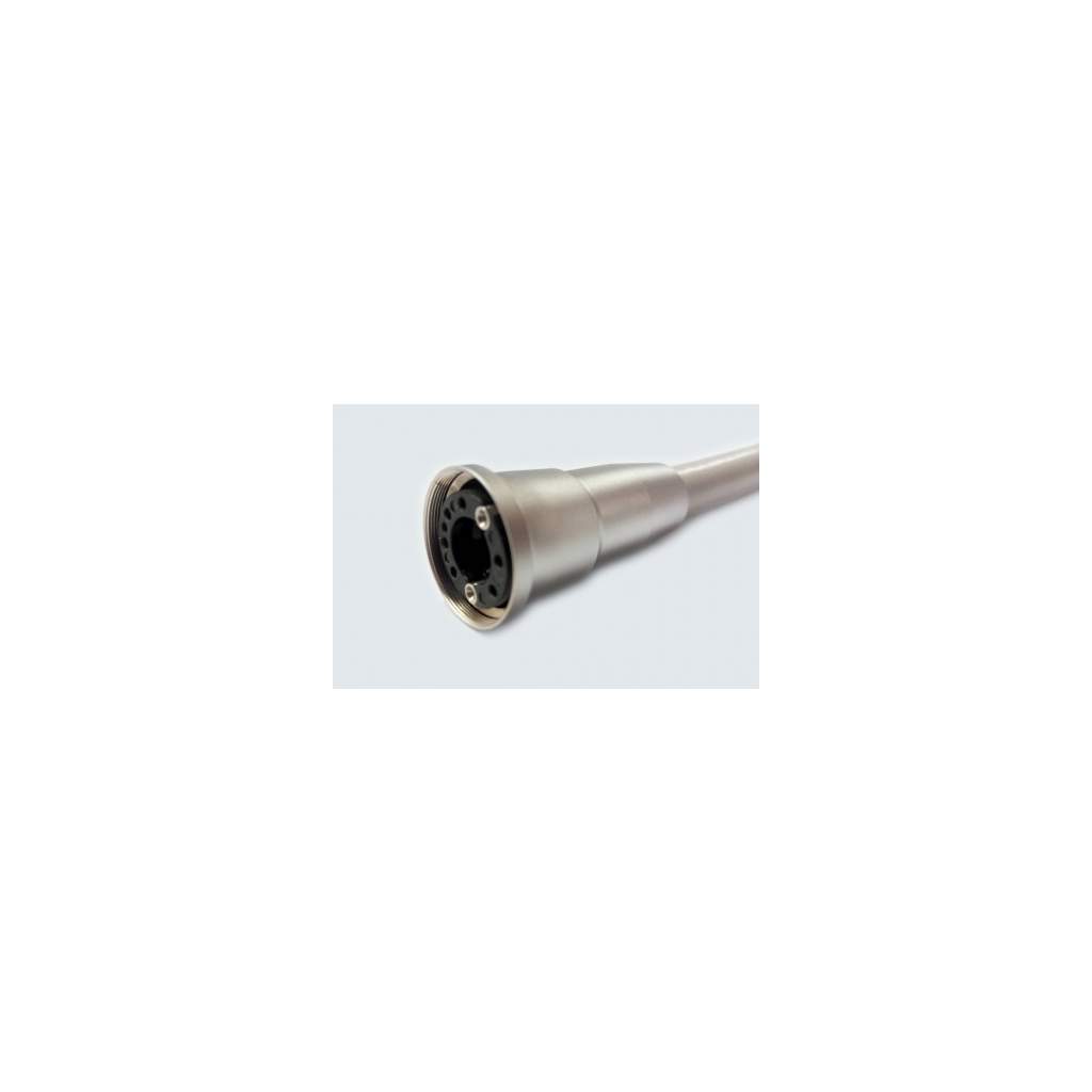 IXR3-IXR3L Motorschlauch drehbar mit Licht, grau RAL 7038 fuer Stern-Weber Länge 1400 mm